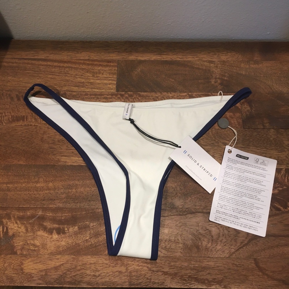 New Solid & Striped Bikini Bottoms - image 1